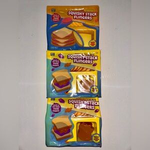 SquishyStack Flingers Peanut Butter & Jelly Toy Set